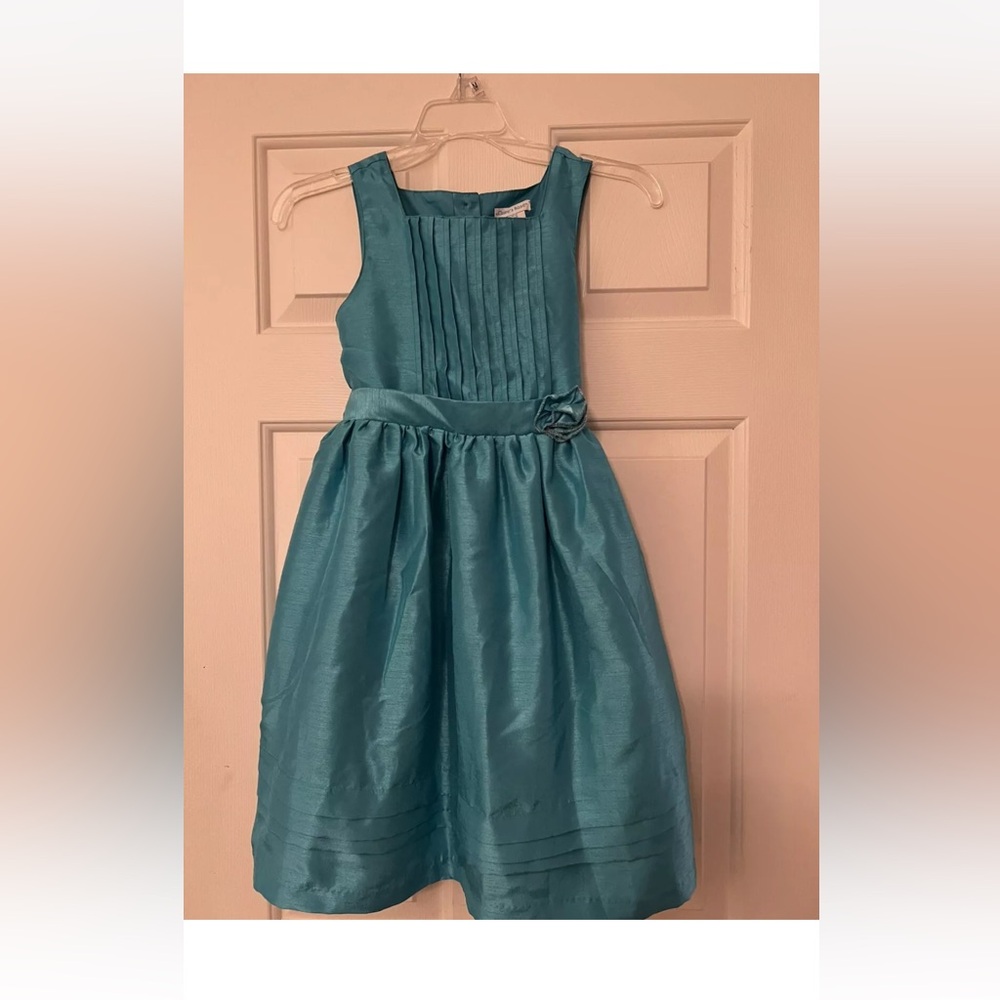 Elegant Turquoise Kids Dress.  Sz 10